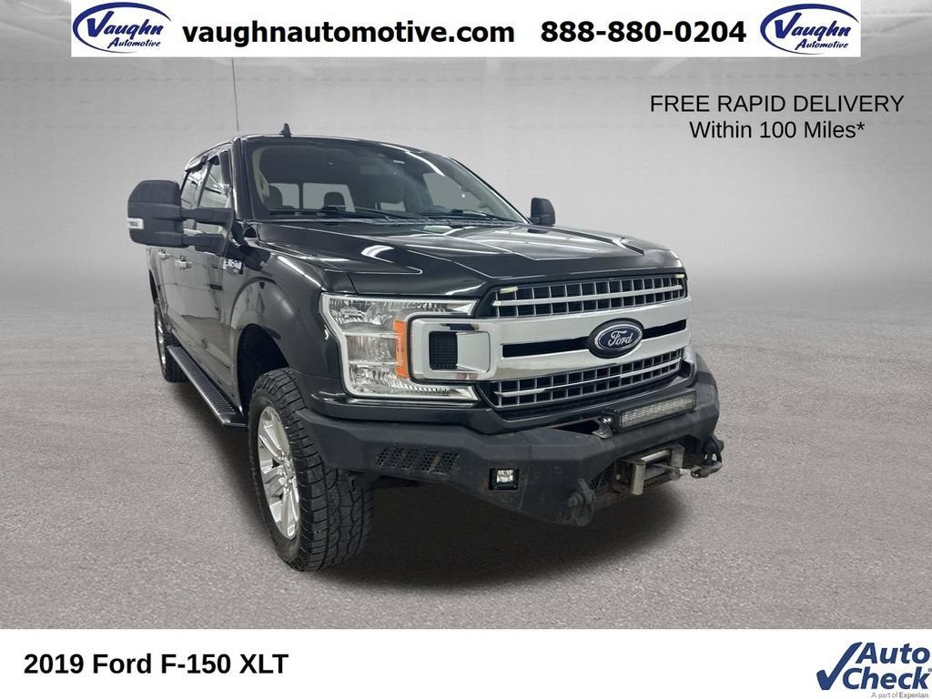 2019 Ford F-150 XL in Black — front three-quarter view