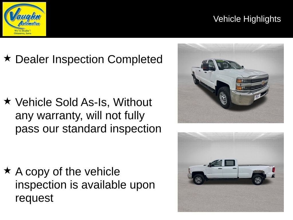 2016 Chevrolet Silverado 2500 HD — side profile view