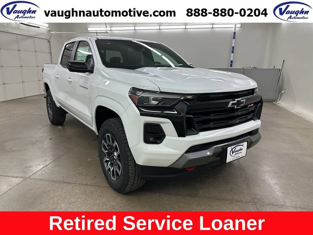 2026 Chevrolet Colorado Z71 in Summit White — front three-quarter view