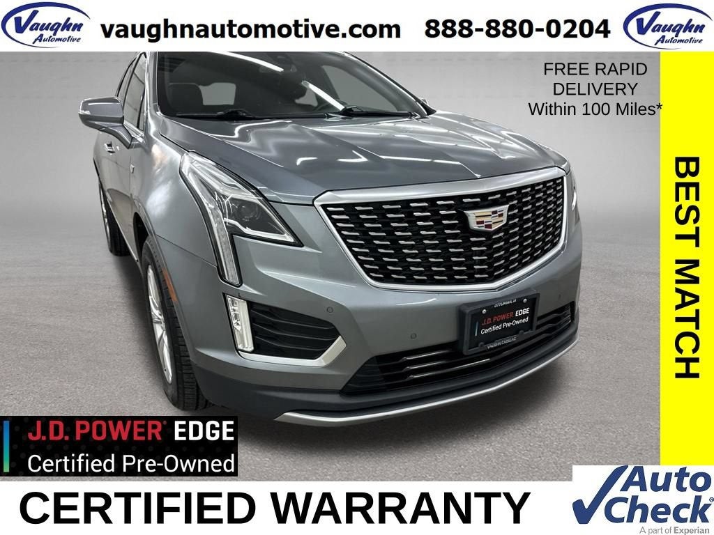 2020 Cadillac XT5 Premium Luxury in Satin Steel Metallic — front three-quarter view