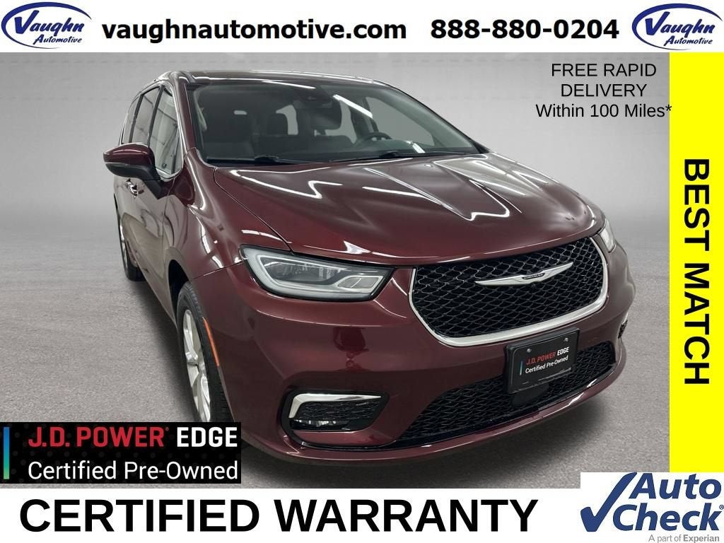2023 Chrysler Pacifica Touring L in Red — front three-quarter view