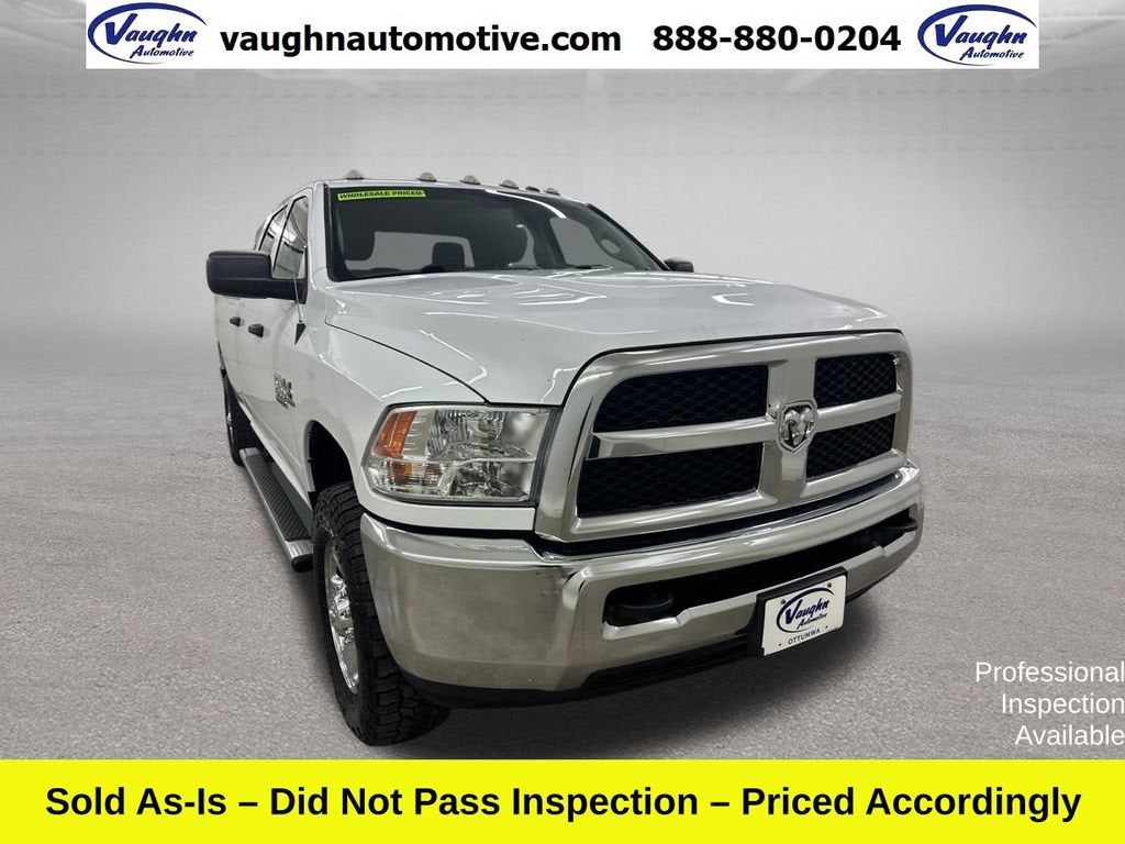 2018 RAM 2500 Tradesman in White — front three-quarter view