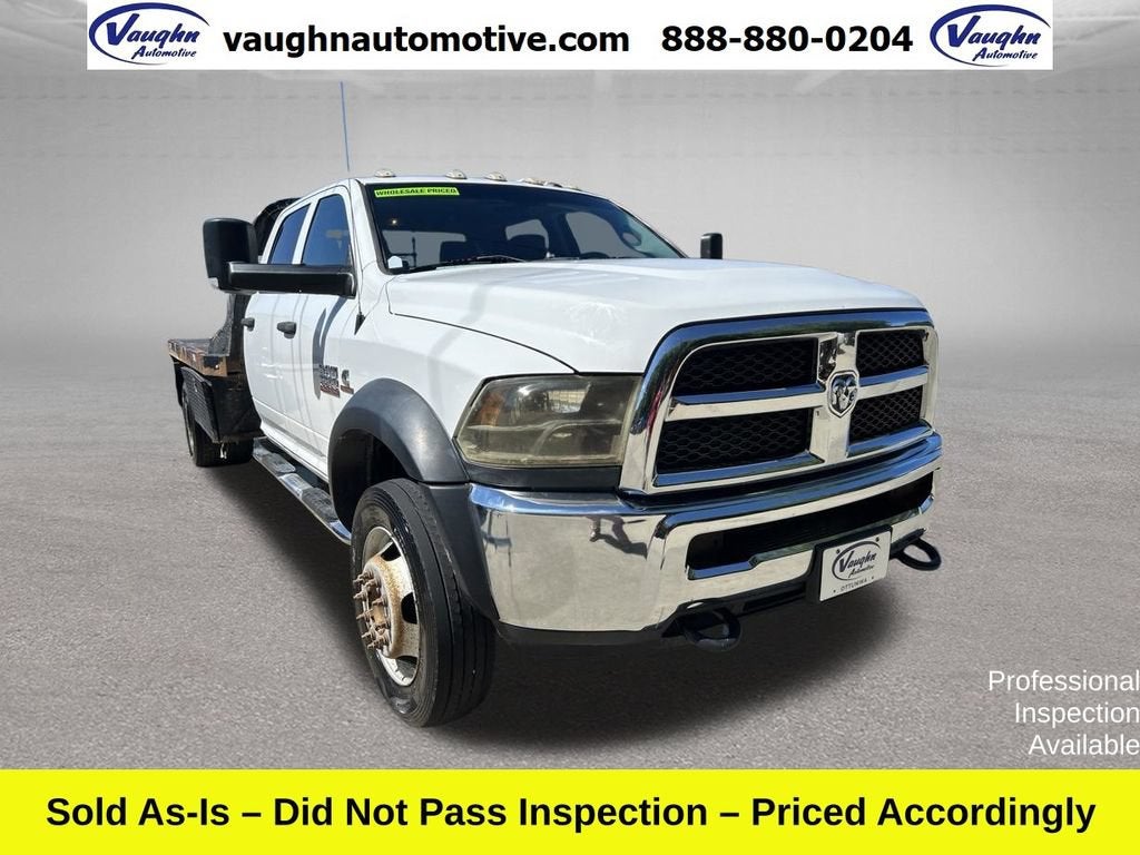 2018 RAM 5500 Chassis Cab Tradesman in White — front three-quarter view