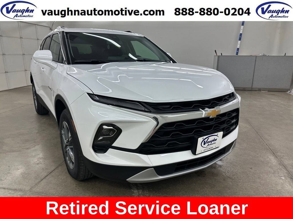 2026 Chevrolet Blazer 2LT in Summit White — front three-quarter view