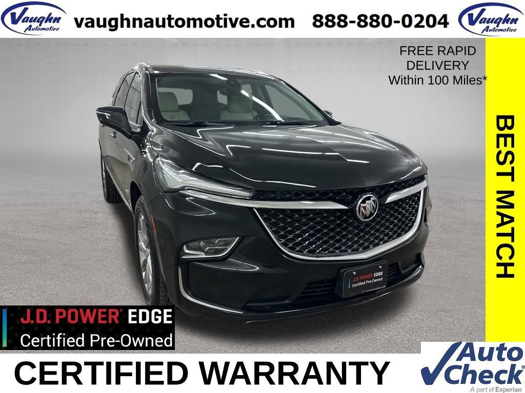2023 Buick Enclave Avenir in Ebony Twilight Metallic — front three-quarter view